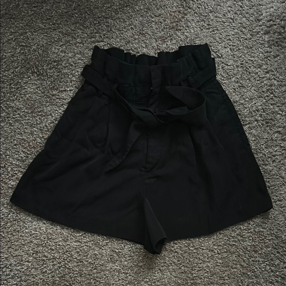 Zara High Waist Black Women's Shorts